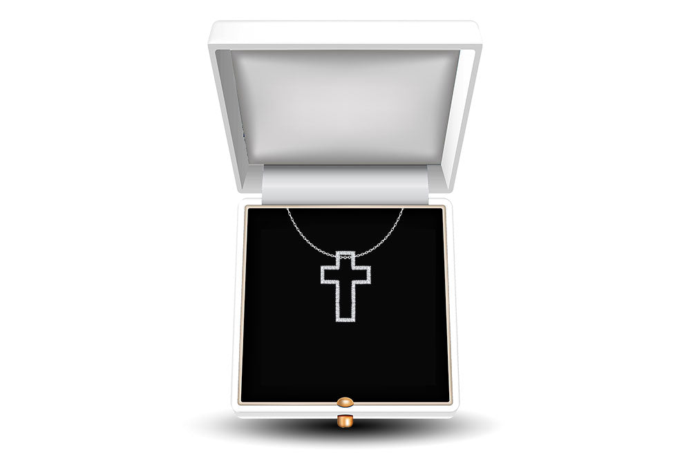 The Hope Diamond Cross Pendant Necklace (small)