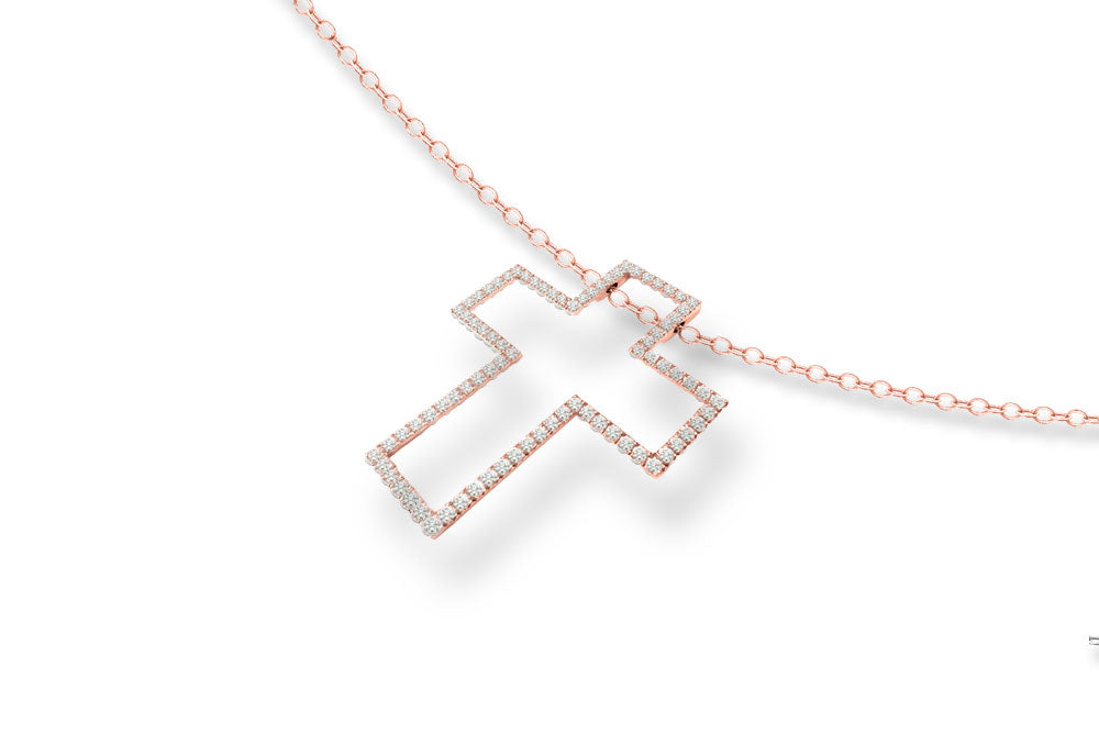 The Hope Diamond Cross Pendant Necklace (extra small)