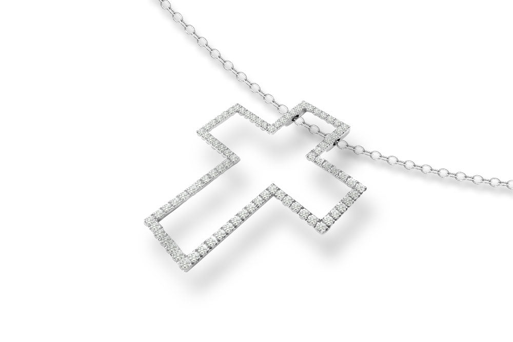 The Hope Diamond Cross Pendant Necklace (small)