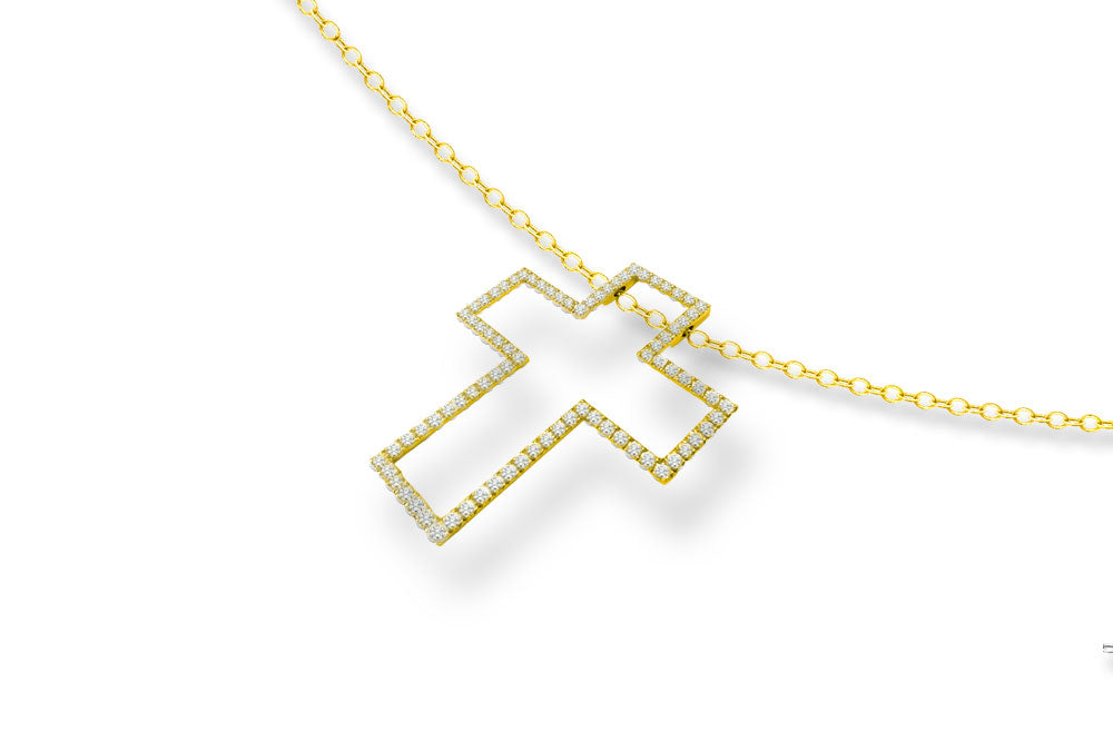 The Hope Diamond Cross Pendant Necklace (extra small)